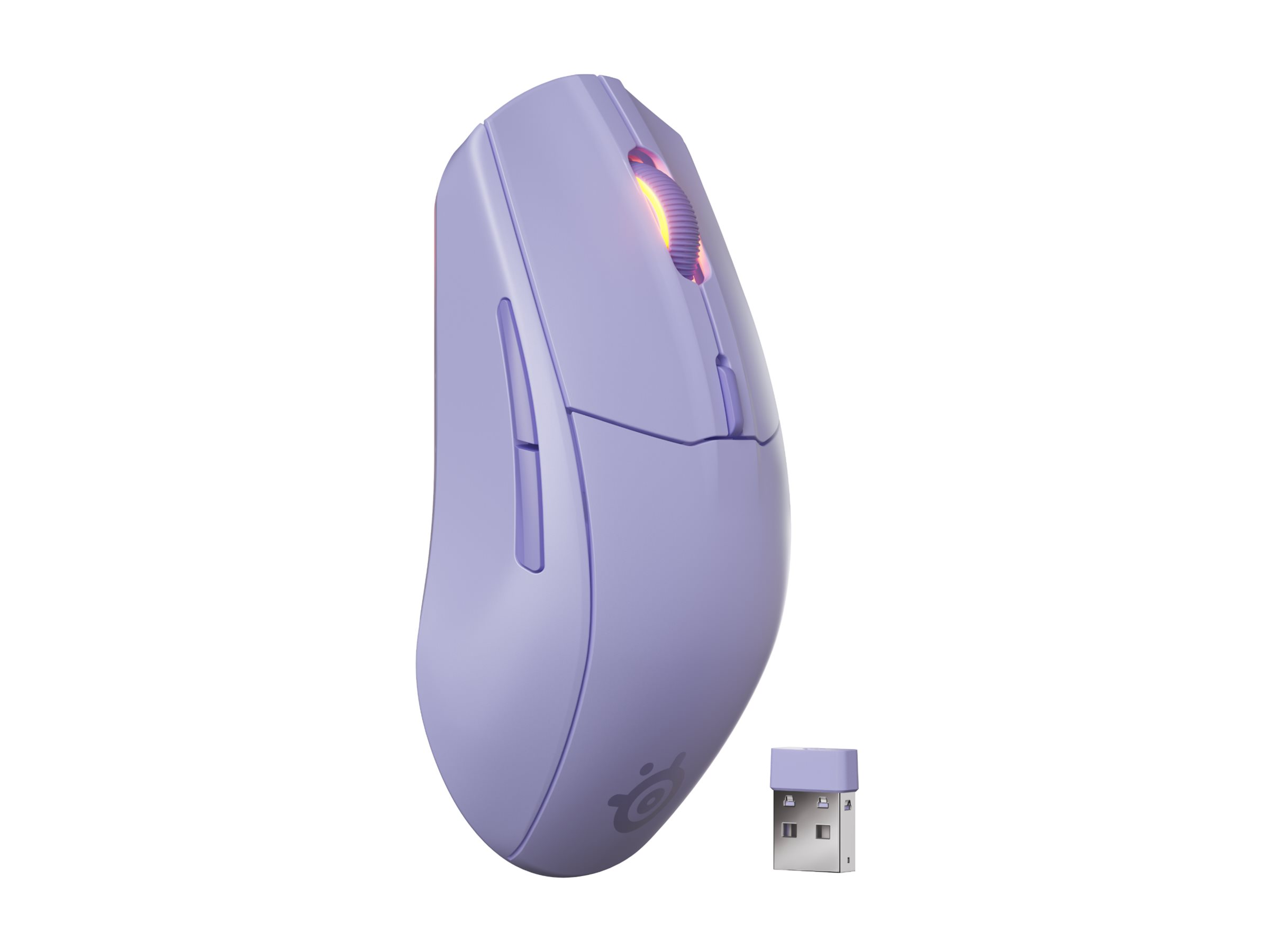 SteelSeries Rival 3 Gen 2 mouse 2.4 GHz Bluetooth 5.0 Product shot Left-angle 79900