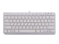 R-Go Compact Tastatur, QWERTY (UK), hvid, kablet Tastatur Kabling UK