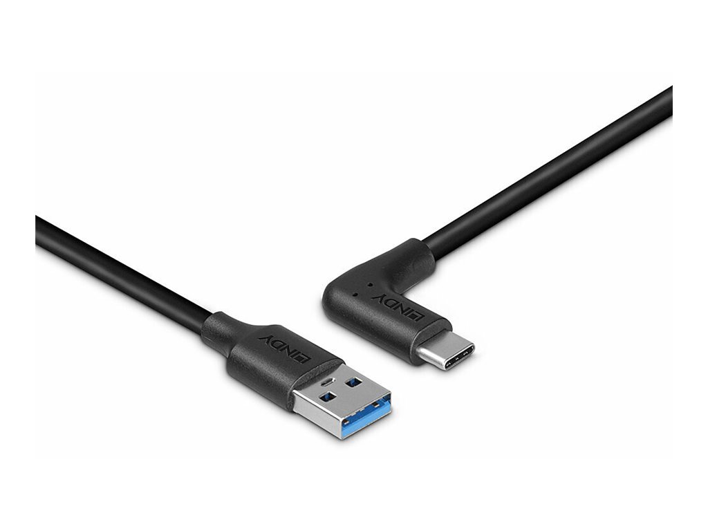 LINDY 1.5m USB 3.2 Type A to C, Cable, 90, Right Angle