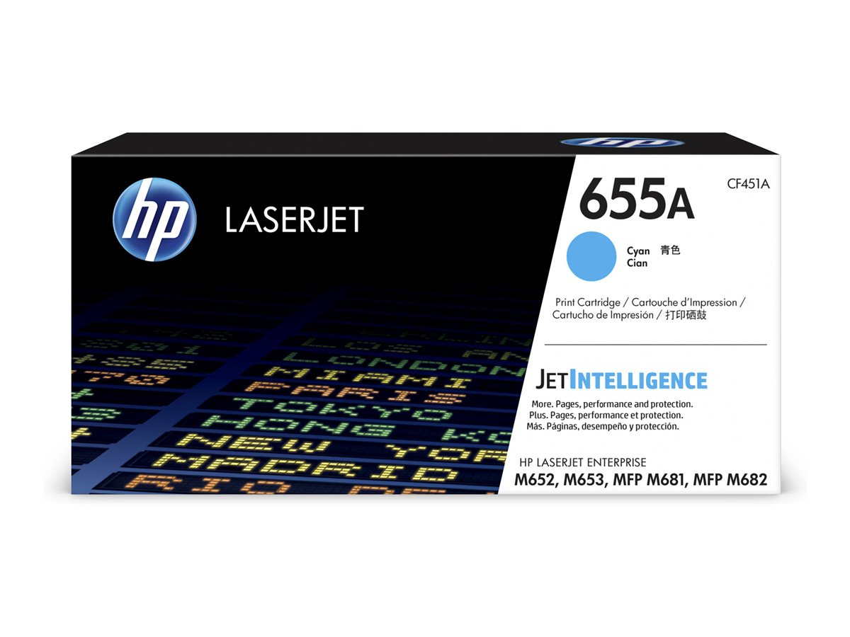 HP 655A LaserJet Toner Cartouche Cyan