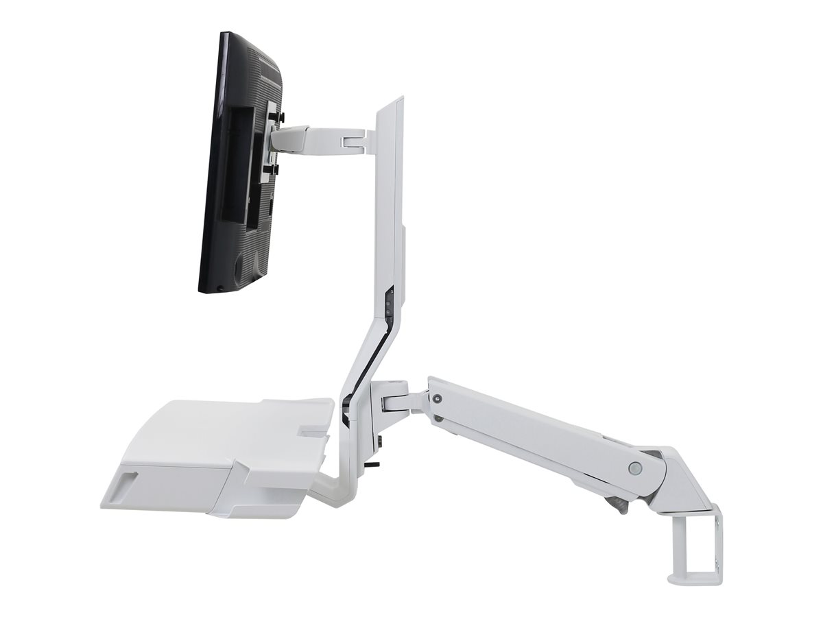 Ergotron StyleView Sit-Stand Combo Arm montážní sada - Technologie konstantní síly - pro LCD displej / klávesnice / myš / skener čárových kódů - bílá – foto 3