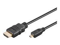 MicroConnect Mikro HDMI han -> HDMI han 4096 x 2160 - 60 Hz 4.5 m Sort