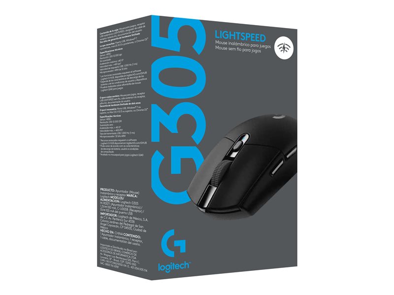 Logitech G G305 - souris - 2.4 GHz - noir