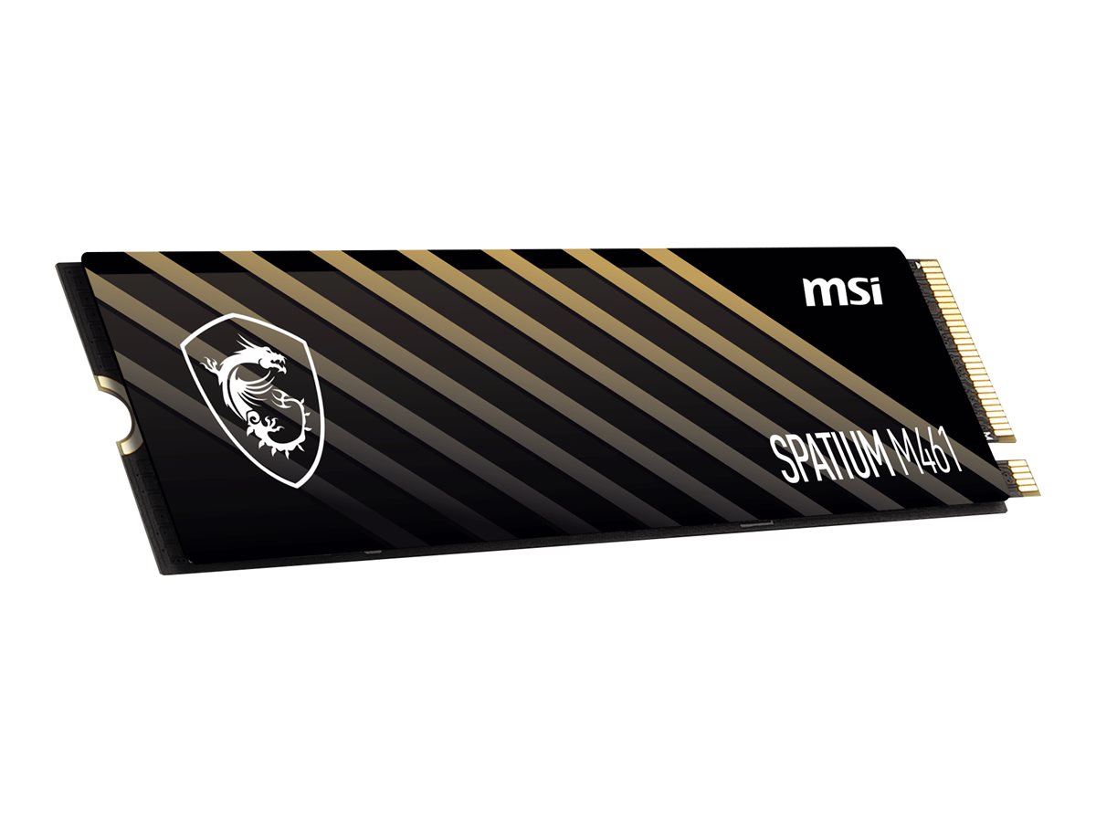 MSI SPATIUM M461 SSD 1 TB PCIe 4.0 x4 Product shot Left-angle 79750