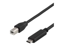 DELTACO USB Type-C kabel 1m Sort