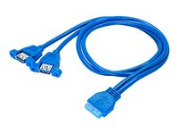 Akyga USB 3.0 USB-adapter 65cm Blå