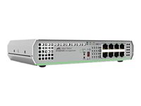 Allied Telesis CentreCOM AT-GS910/8 - switch - 8 ports - unmanaged