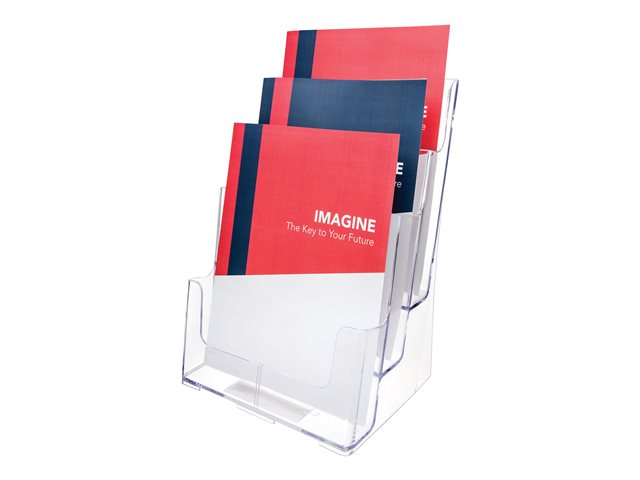 Deflecto Literature Holder For A4 Clear