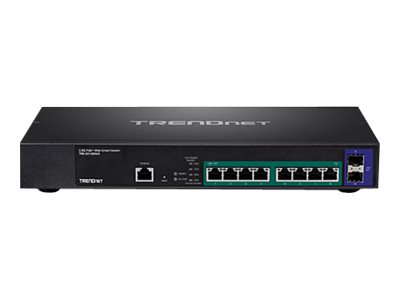 10-Port 2.5GBASE-T Web Smart PoE+ Switch with 2 x 10G SFP+ Slots - TRENDnet  TPE-30102WS