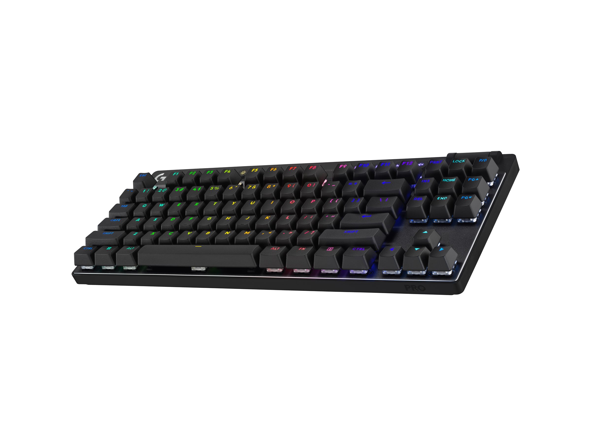 Logitech G PRO X TKL keyboard QWERTY English black Input Product shot Left side 78000