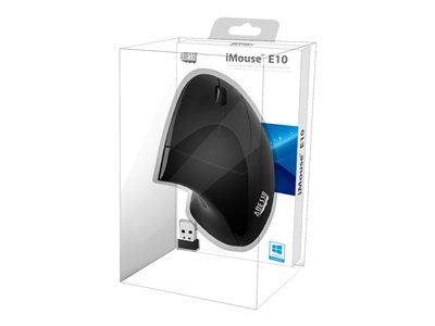 Shop | Adesso iMouse E10 - vertical mouse - 2.4 GHz - black