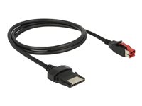 DeLOCK 8 pin USB PlusPower (24 V) (male) - 8-pins (1x8) PoweredUSB Remote Side (male) Sort 1m Forstærket USB kabel