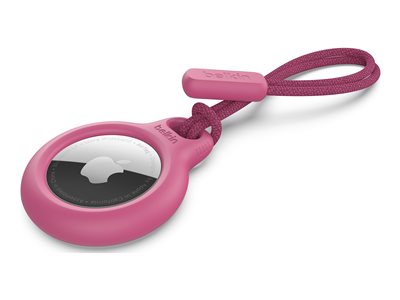 SECURE HOLDER WITH STRAP FOR AIRTAG PINK 03-RETAIL BOX