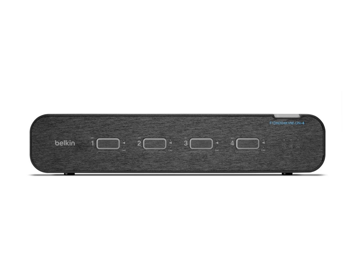 Belkin Universal Secure Dual-Head - 2me gnration - commutateur cran-clavier-souris/audio - 4 ports - Conformit TAA