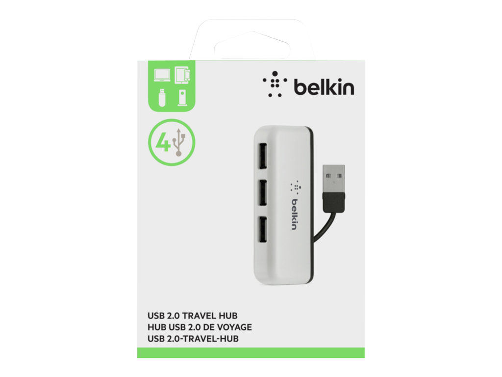BELKIN Hub de Voyage 4 Ports USB 2.0 Noi