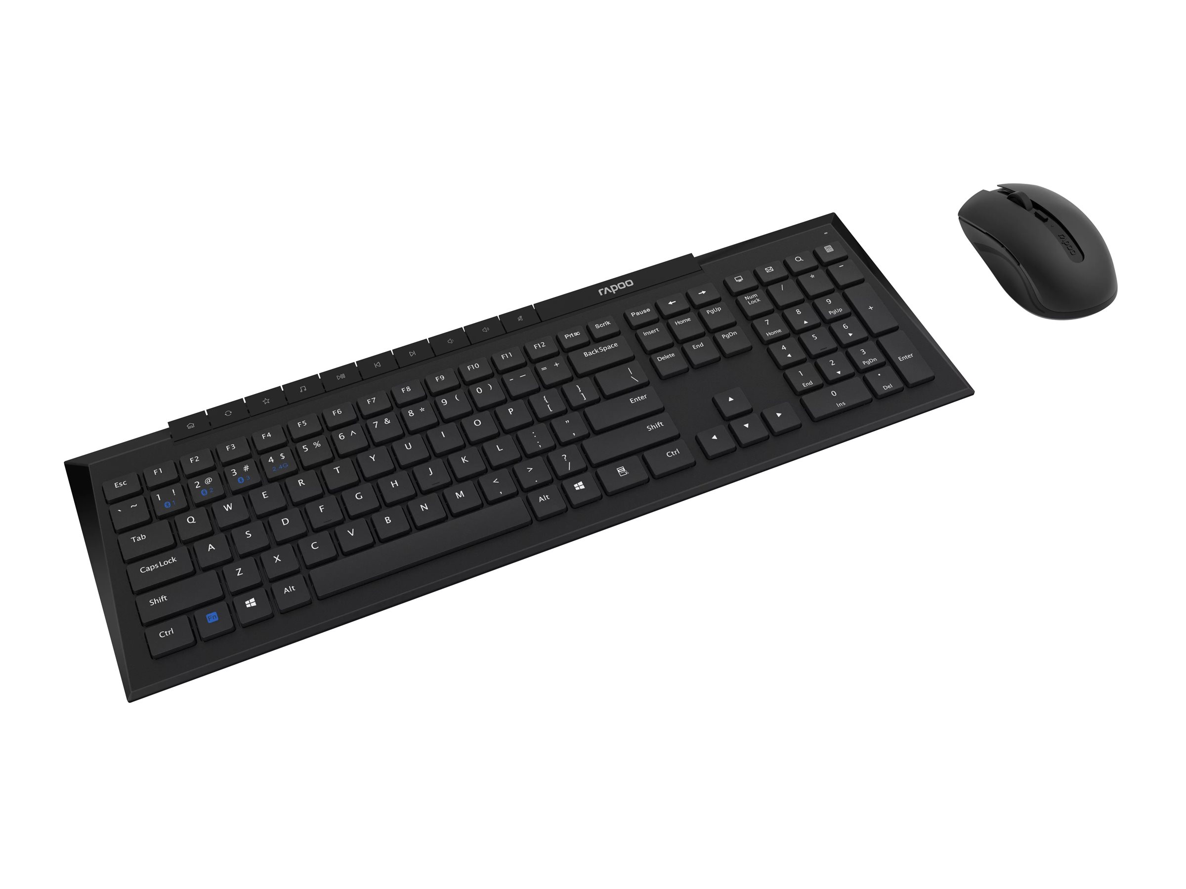 Rapoo 8210M keyboard and mouse set QWERTY Input Product shot Left-angle 79901