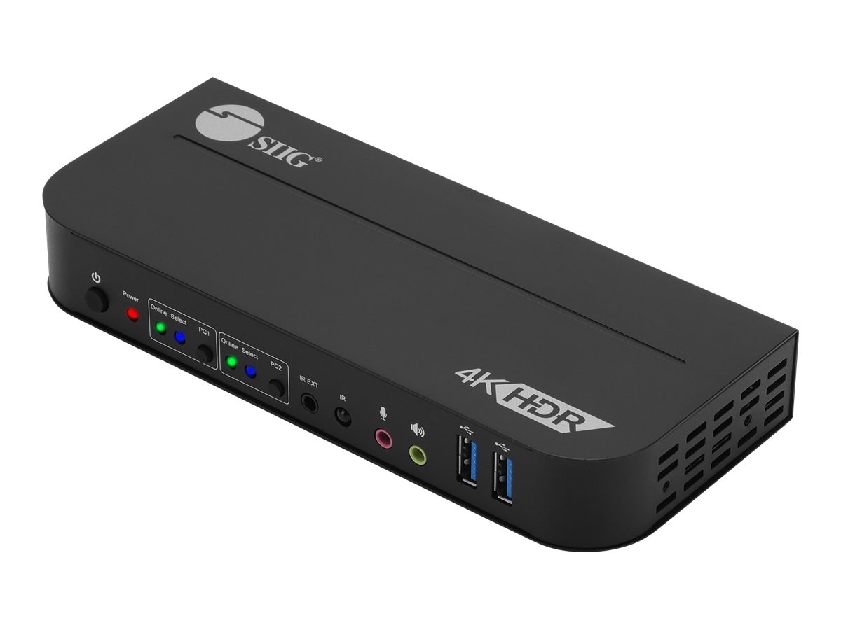 SIIG 2x1 HDMI 4K HDR KVM USB 3.0 Switch