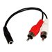 StarTech.com 6in RCA to 3.5mm Female Cable