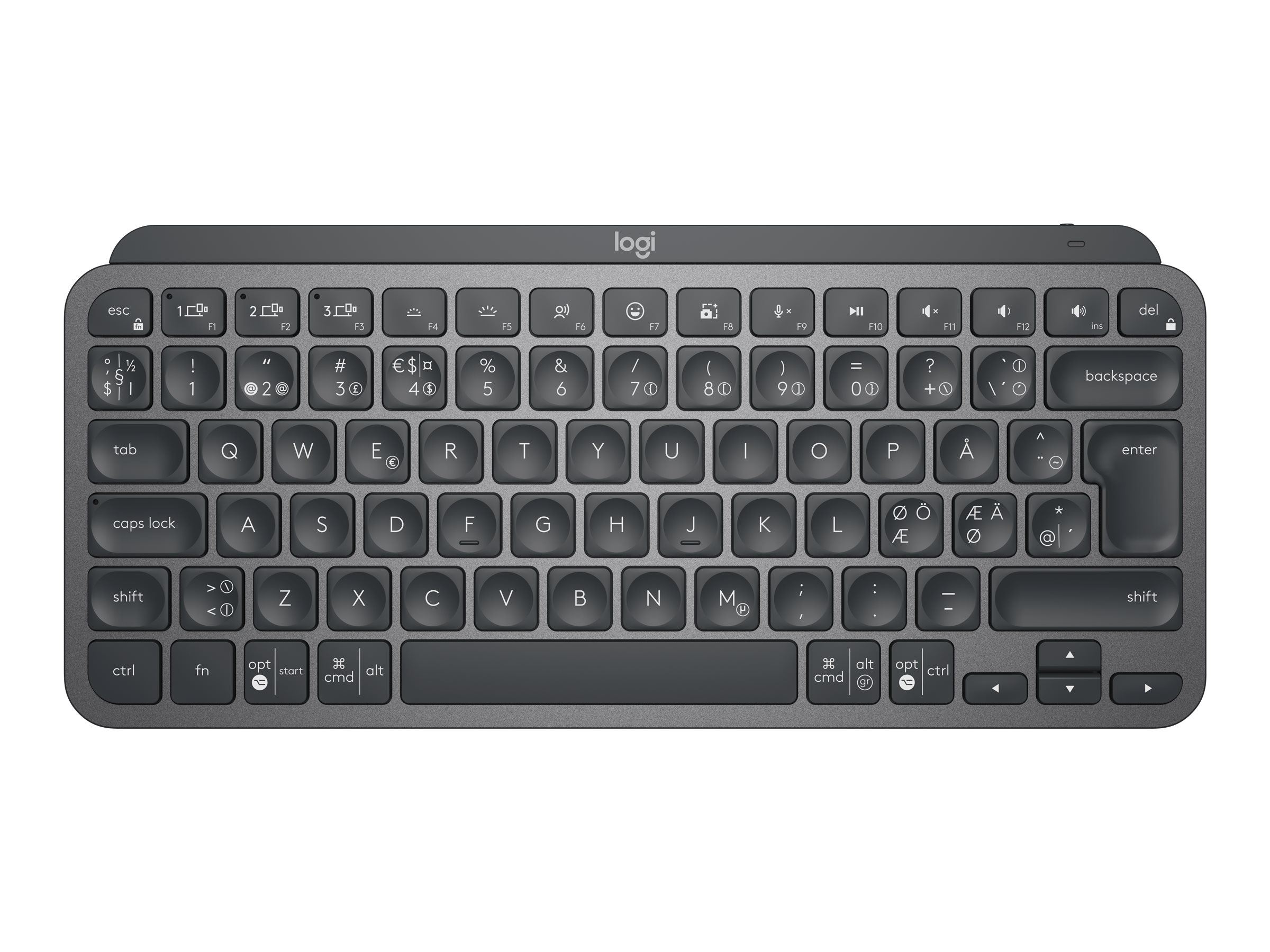 Logitech MX Keys Mini keyboard black Input Product shot Front 79951