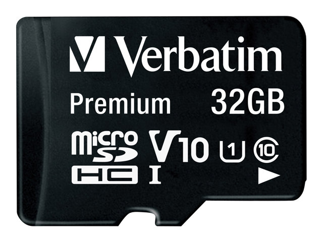 Image of Verbatim - flash memory card - 32 GB - microSDHC