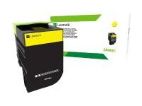 Lexmark 808X Extra High Yield yellow original toner Product shot Left-angle 76300