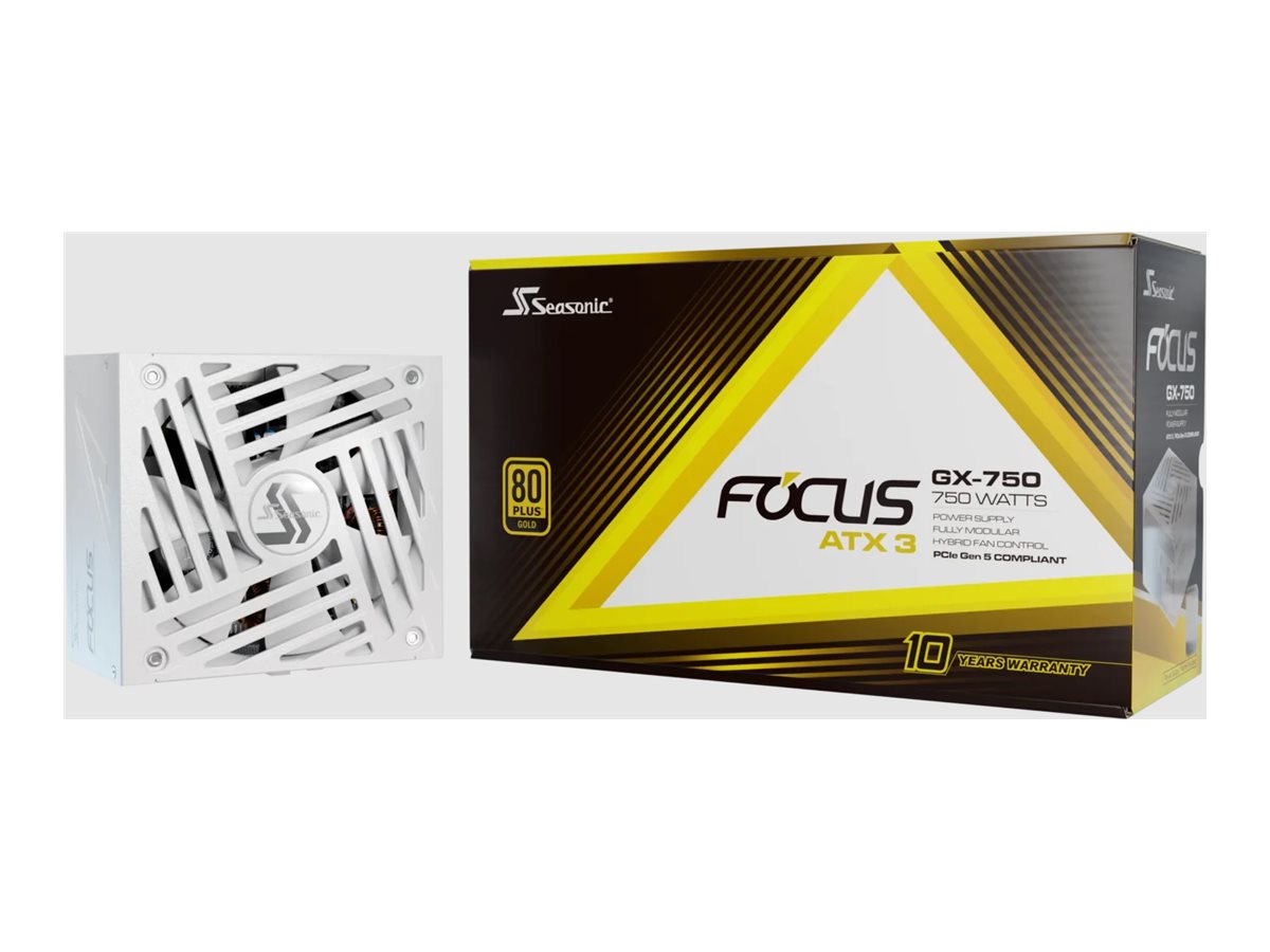 Seasonic FOCUS GX 750 power supply 750 Product shot Left-angle 79750