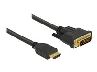 DeLOCK Videokabel HDMI / DVI 50cm Sort