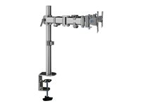 NEOMOUNTS Flat Desk Mount 2 screens Silv
