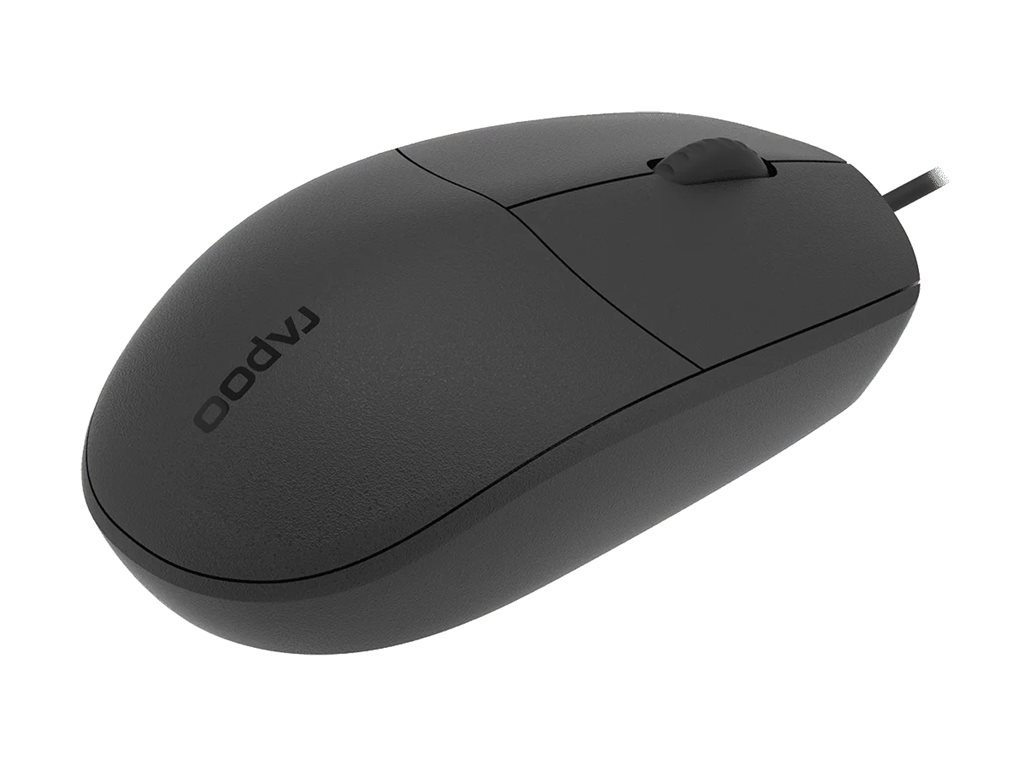 Rapoo N100C mouse Product shot Back 78700