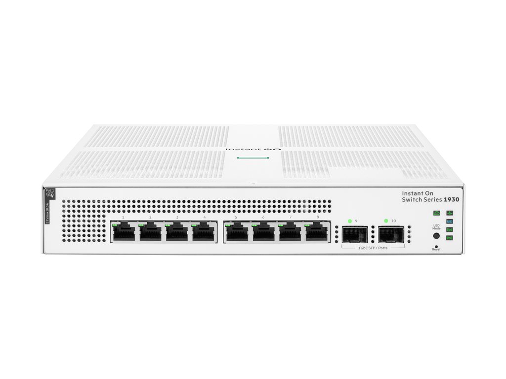 HPE NW IOn 1930 Switch 8G 2SFP 124W