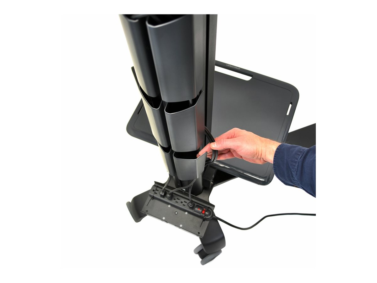 Ergotron Neo-Flex Mobile MediaCenter VHD vozík - Technologie konstantní síly - pro Displej LCD - kapacita 22,7 - 40,8 kg - černá – foto 10