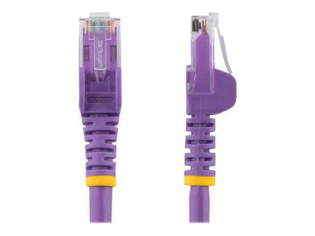 Image of StarTech.com 3m CAT6 Ethernet Cable, 10 Gigabit Snagless RJ45 650MHz 100W PoE Patch Cord, CAT 6 10GbE UTP Network Cable w/Strain Relief, Purple, Fluke Tested/Wiring is UL Certified/TIA - Category 6 - 24AWG (N6PATC3MPL) - network cable - 3 m - purple