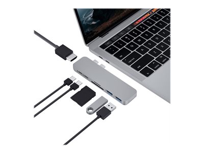 HyperDrive adaptateur USB-C vers HDMI et mini DisplayPort 4K à 60 Hz -  Vidéo - Sanho