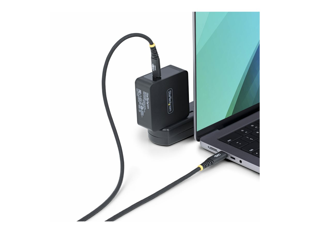 StarTech.com 2m USB-C Charging Cable, 240W, Silicone Jacket w/Braid - USB kabel typ C - USB-C do USB-C - 2 m – foto 5