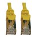 Eaton Tripp Lite Series Cat6a 10G Snagless Shielded Slim STP Ethernet Cable (RJ45 M/M), PoE, Yellow, 6 ft. (1.8 m)