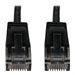 Eaton Tripp Lite Series Cat6a 10G Snagless Molded Slim UTP Ethernet Cable (RJ45 M/M), PoE, Black, 6 in. (15 cm)