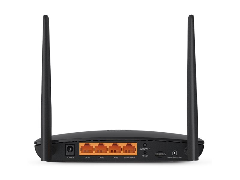TP-Link Archer MR402 V1 wireless router WWAN Wi-Fi 5 4G 3G Product shot Back 78550