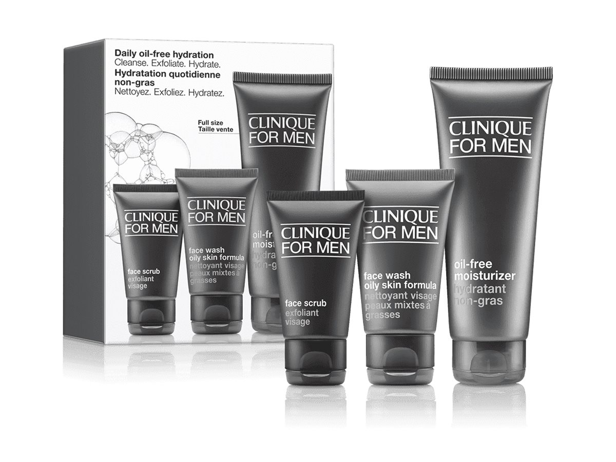 Clinique For Men Daily Oil-Free Hydration Skin Care Set - 3 piece
