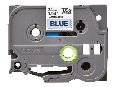 Schriftbandkassette Brother 24mm blau/schwarz TZE551 - TZE551