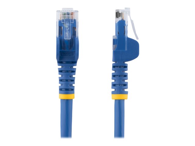StarTech.com 25ft CAT6 Ethernet Cable, 10 Gigabit Snagless RJ45 650MHz 100W PoE Patch Cord, CAT 6 10GbE UTP Network Cable w/Strain Relief, Blue, Fluke Tested/Wiring is UL Certified/TIA - Category 6 - 24AWG (N6PATCH25BL)
