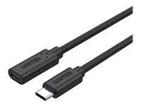 Unitek USB 3.2 Gen 2 USB Type-C forlængerkabel 50cm Sort