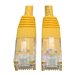 Tripp Lite 15ft Cat6 Gigabit Molded Patch Cable RJ45 MM 550MHz 24AWG Yellow 15