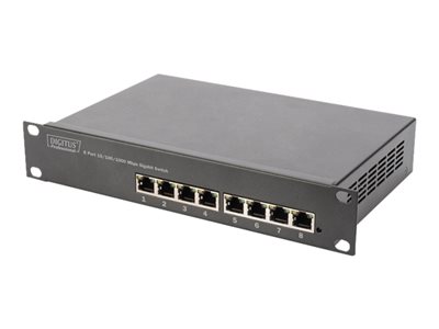 DIGITUS Switch 8-Port Gigabit Unmanaged schwarz - DN-80114