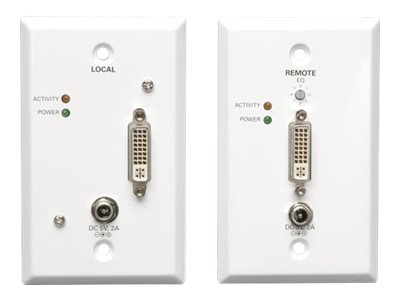 Tripp Lite DVI over Cat5/Cat6 Active Video Extender Wallplate Kit 1920 x 1080