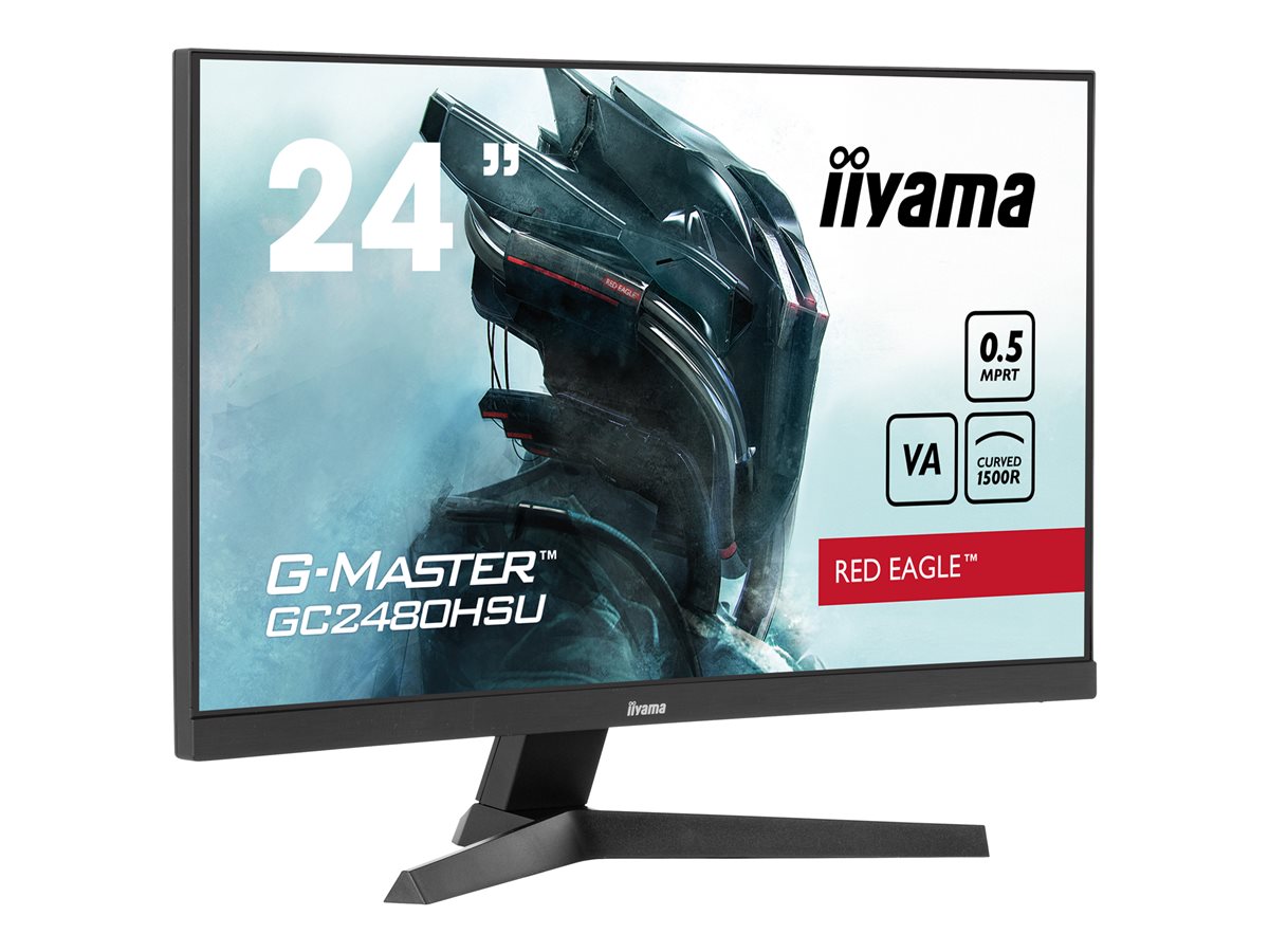 iiyama G-MASTER Red Eagle GC2480HSU-B1 - LED monitor - zakřivená - Full HD (1080p) - 24" - HDR – foto 3