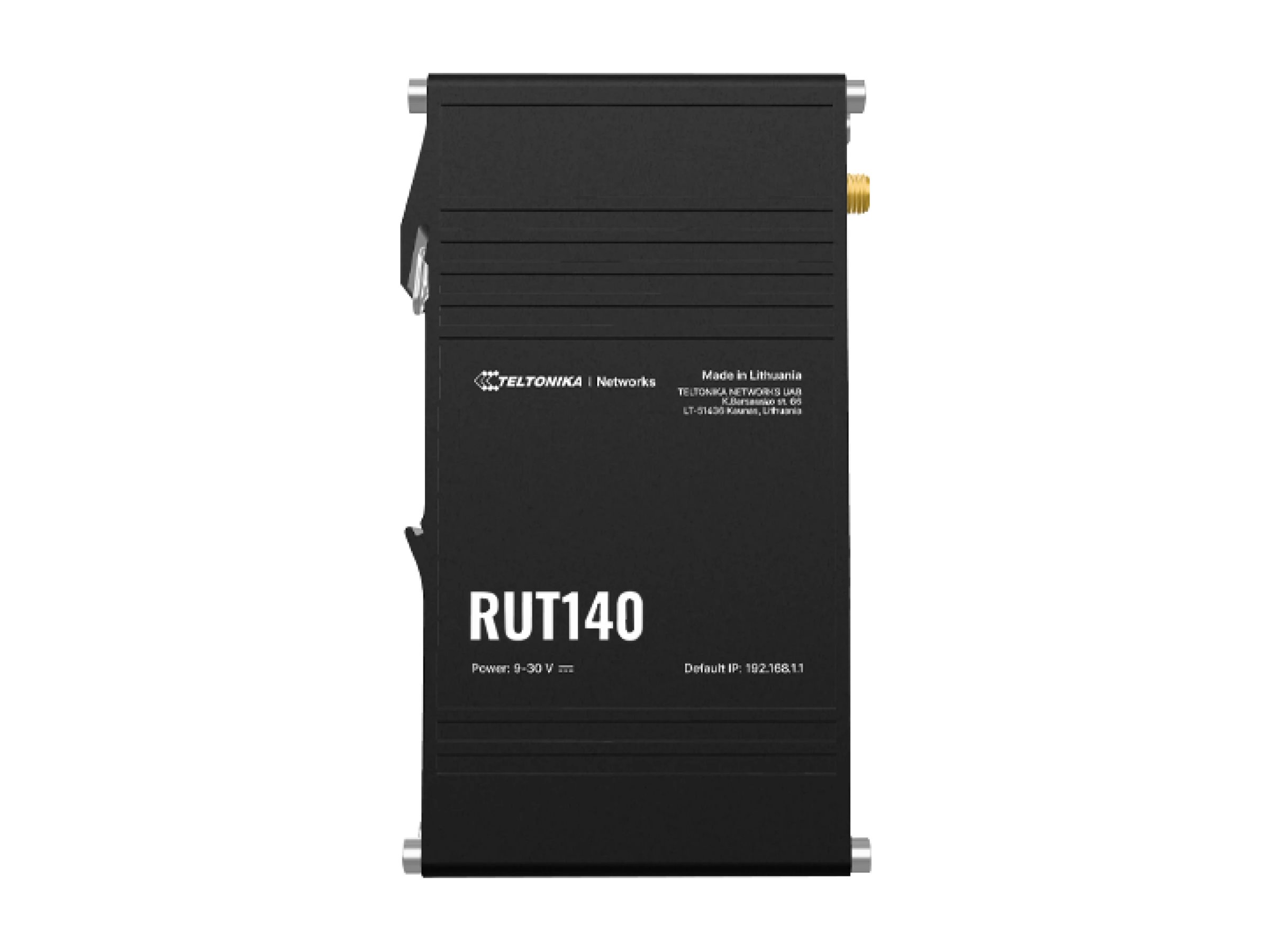 Teltonika RUT140 wireless router Wi-Fi DIN rail Product shot Front 79950