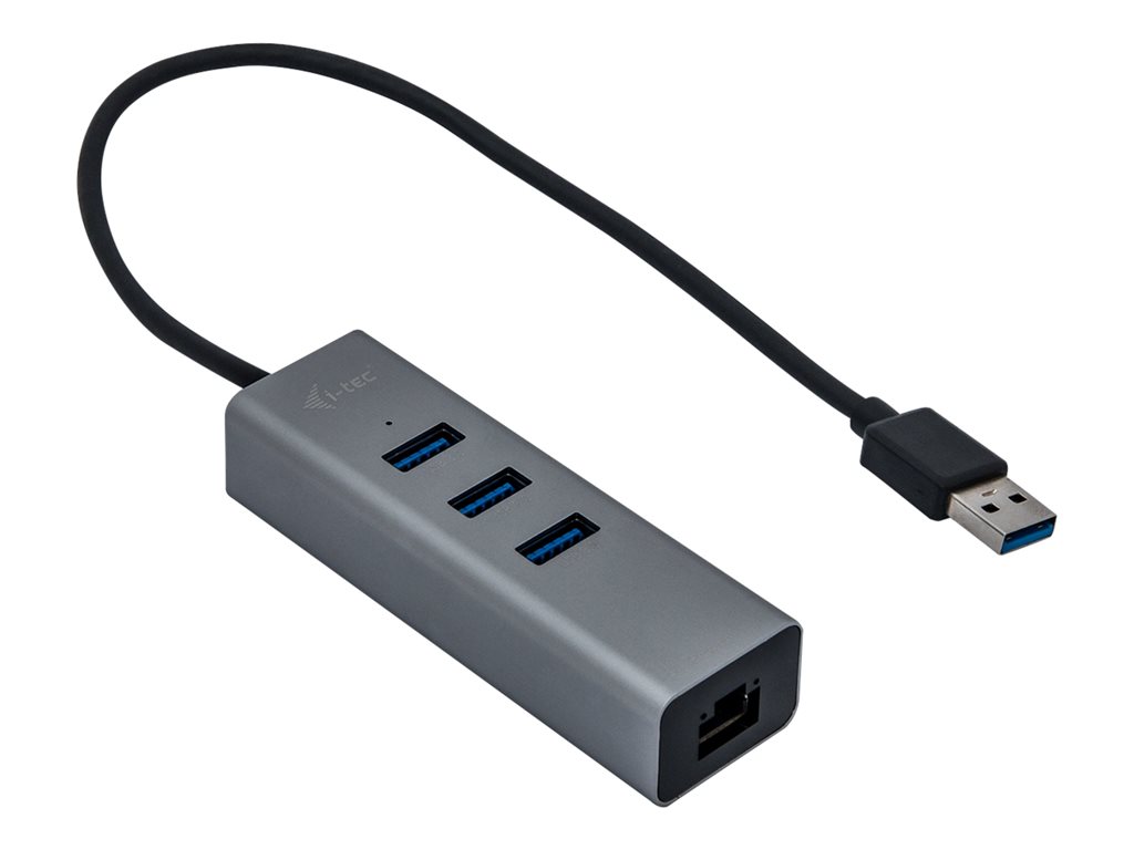 I-TEC USB 3.0 Metal HUB 3 Port Giga Lan