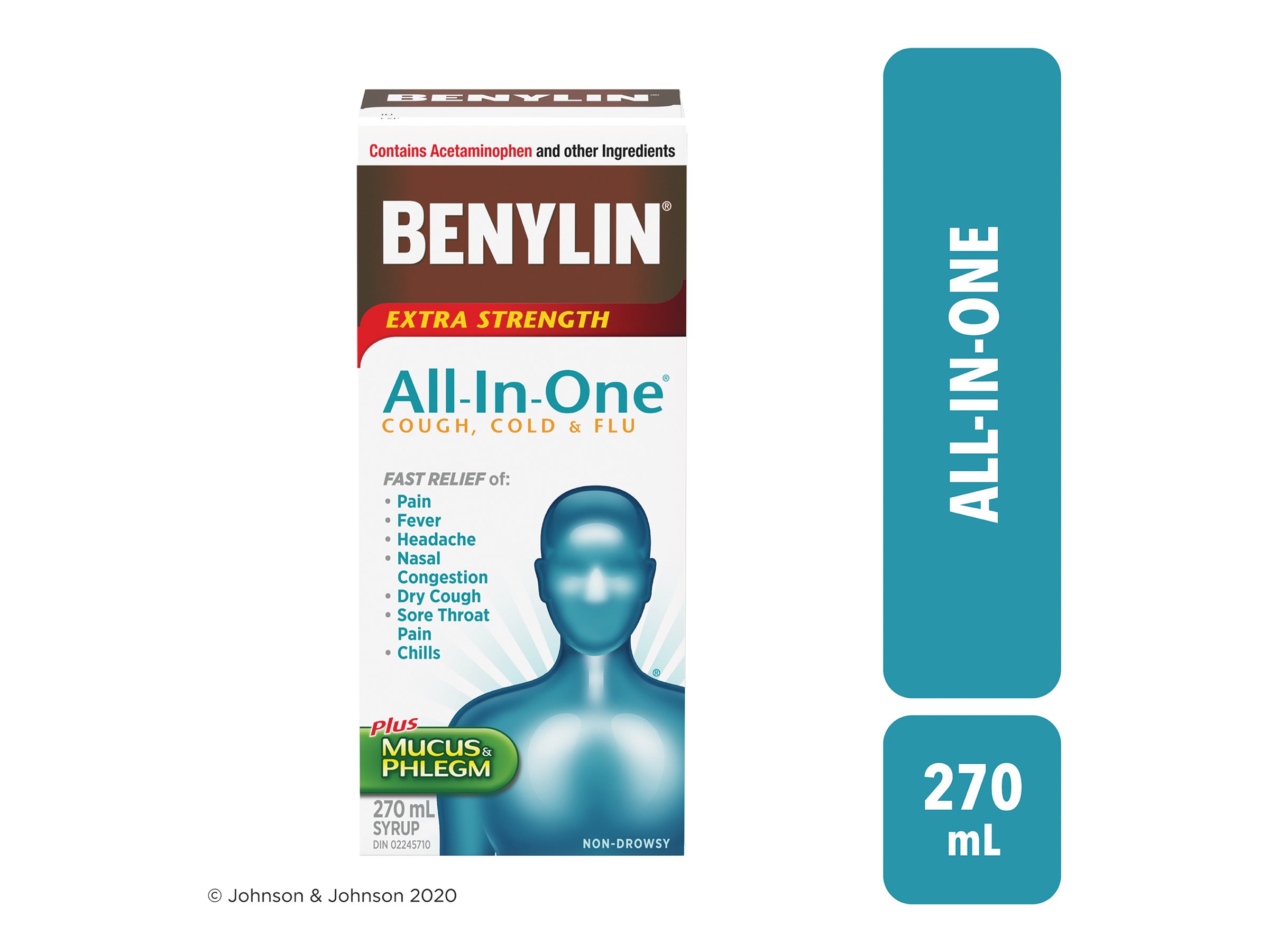 Benylin Extra Strength All-In-One Cough, Cold & Flu - 270ml