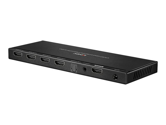 Splitter HDMI 18G avec Audio & Downscaling, 4 Ports