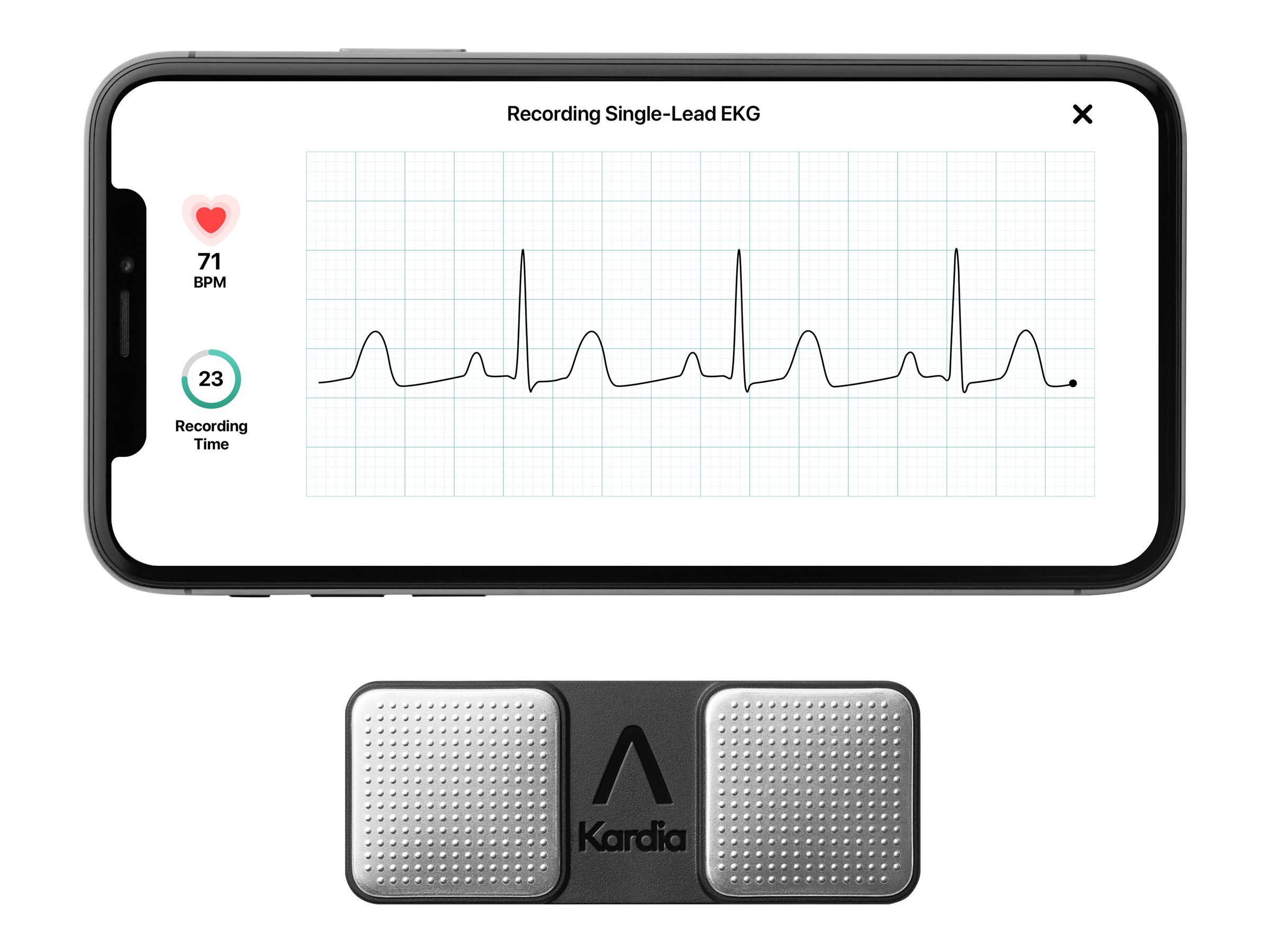 AliveCor Cordless KardiaMobile ECG Device - AC-009-UA-C